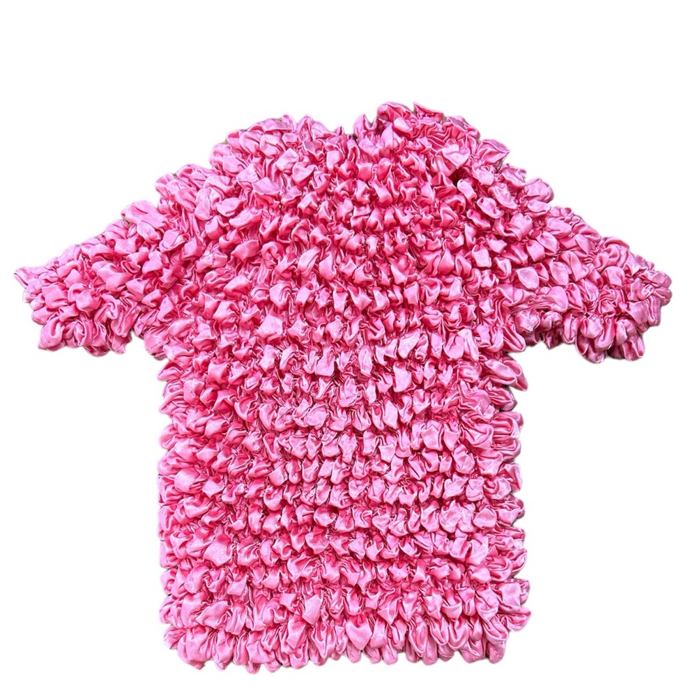 Vintage Y2K bubble/popcorn top One Size Fits Most Color:Pink